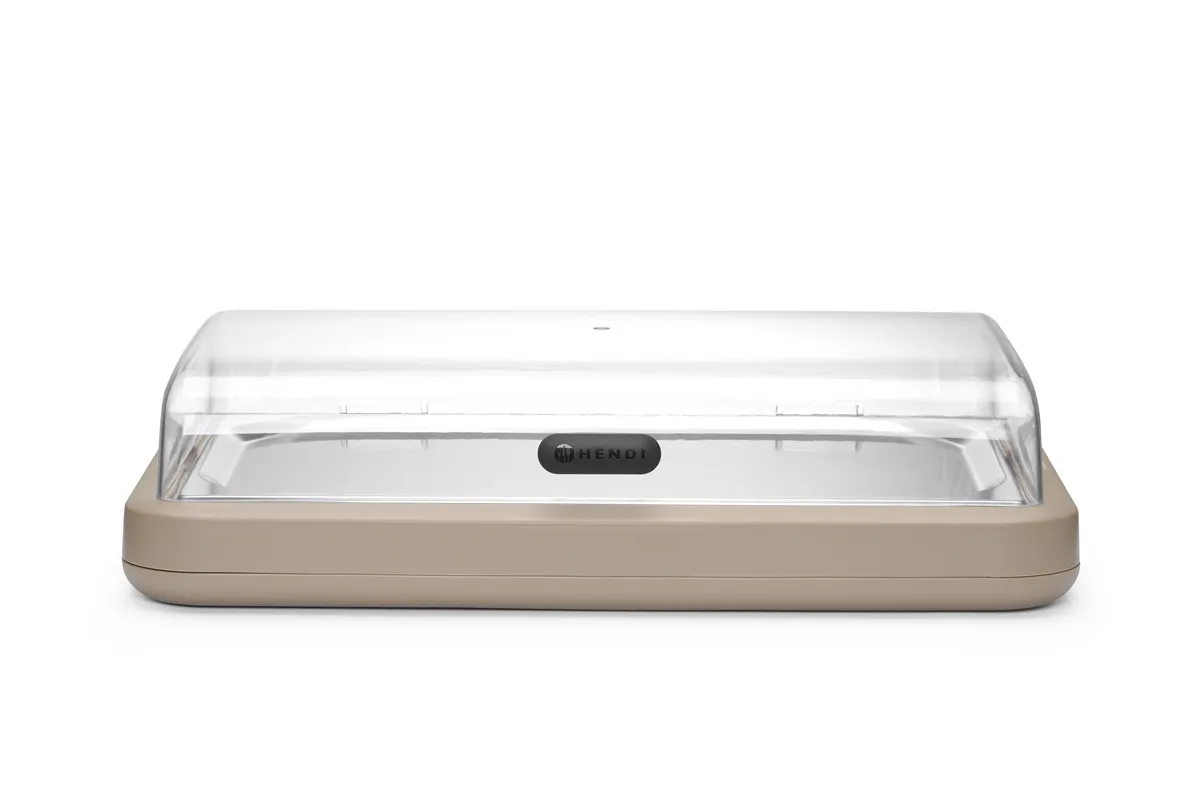 Witrynka chłodząca UNIQ, designed by Robert Bronwasser, GN 1/1, beżowy, 593x389x(H)147mm, Prostokątny Hendi 871935