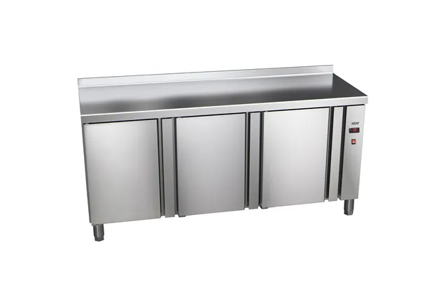 Stół chłodniczy 700mm GN 1/1 bez agregatu, 3xdrzwi pełne 1492x700x850mm, 32W 230V Asber ETP-7-147-30 R HC SB40