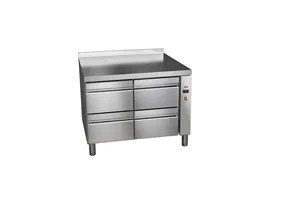 Stół chłodniczy 700mm z szufladami GN 1/1 bez agregatu, 4xszuflady 1042x700x850mm, 32W 230V Asber ETP-7-102-04 R HC SB40