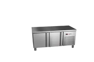 Stół chłodniczy 700mm GN 1/1 wysokość 600mm, 2xdrzwi pełne 1342x700x584mm, 253W 230V Asber ETPB-135-20 HC 90NS