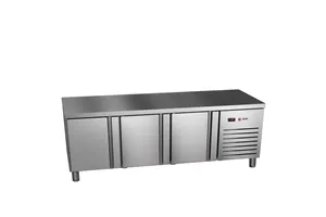 Stół chłodniczy 700mm GN 1/1 wysokość 600mm, 3xdrzwi pełne 1792x700x584mm, 253W 230V Asber ETPB-180-30 HC 90NS