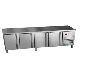 Stół chłodniczy 700mm GN 1/1 wysokość 600mm, 4xdrzwi pełne 2242x700x584mm, 336W 230V Asber ETPB-225-40 HC 90NS