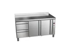 Stół chłodniczy 600mm bez agregatu, 2xszuflady+2xdrzwi pełne 1717x600x850 32W 230V Asber ETP-6-169-22 R HC SB40