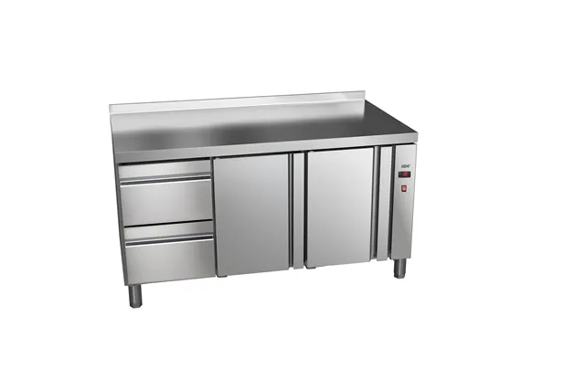Stół chłodniczy 600mm bez agregatu, 2xszuflady+2xdrzwi pełne 1717x600x850 32W 230V Asber ETP-6-169-22 R HC SB40
