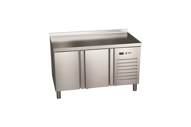 Stół chłodniczy 800mm EURONORM (400x600), 2xdrzwi pełne 1492x800x850 253W 230V Asber ETP-8-150-20 HC SB40