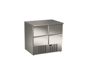 Stół sałatkowy z litym blatem, 4xszuflady 894x700x850 245W 230V Asber ETS-090-04 NS