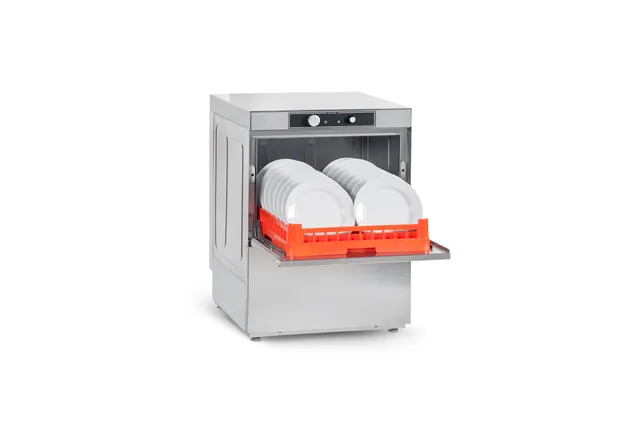 Zmywarka do naczyń Easy Line GE-500 dozownik płynu myjącego, płukanie na zimno 600x605x830 3,4kW 230V Asber GE-500 COLD DD 