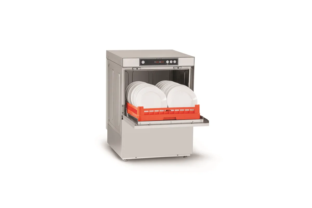 Zmywarka do naczyń Tech Line GT-500 dozownik płynu myjącego, pompa spustowa, płukanie na zimno 600x605x830 3,4kW 230V Asber GT-5