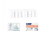 Papier toaletowy MERIDA PREMIUM, biały, średnica 10,5 cm, długość 27,5 m, trzywarstwowy, worek 64 szt., ECOLABEL Merida PPB501