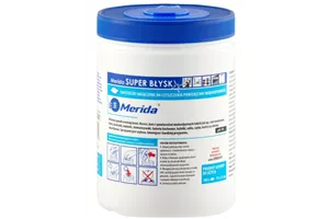 Chusteczki nasączone do czyszczenia powierzchni wodoodpornych MERIDA SUPER BŁYSK, tuba, rolka 15 m, 100 listków Merida UMU741