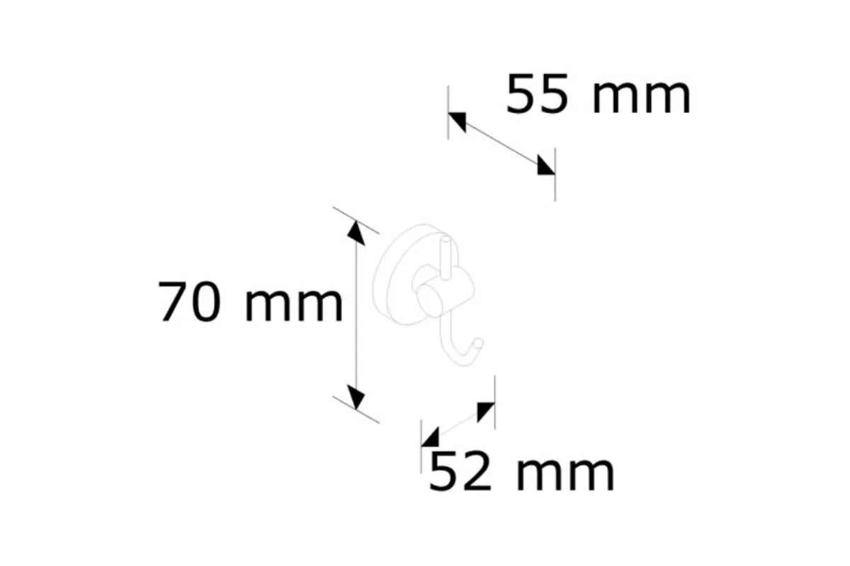 Wieszak pojedynczy "hak" Merida MHW22
