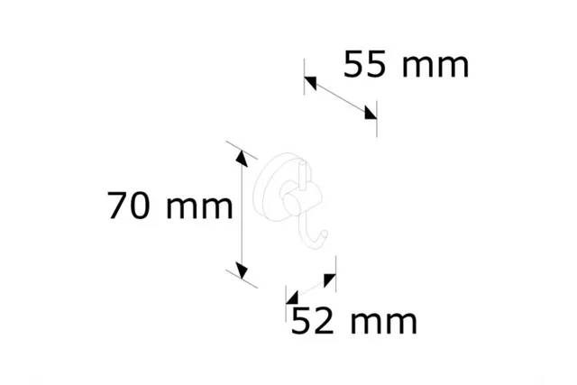Wieszak pojedynczy "hak" Merida MHW22