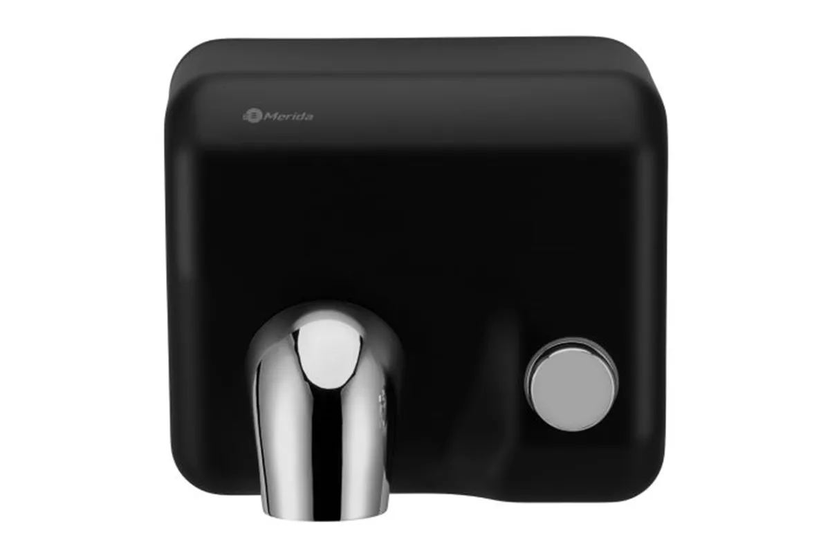 Suszarka do rąk MERIDA STARFLOW PLUS z przyciskiem, czarna z powłoką AFP
 Merida EIC208