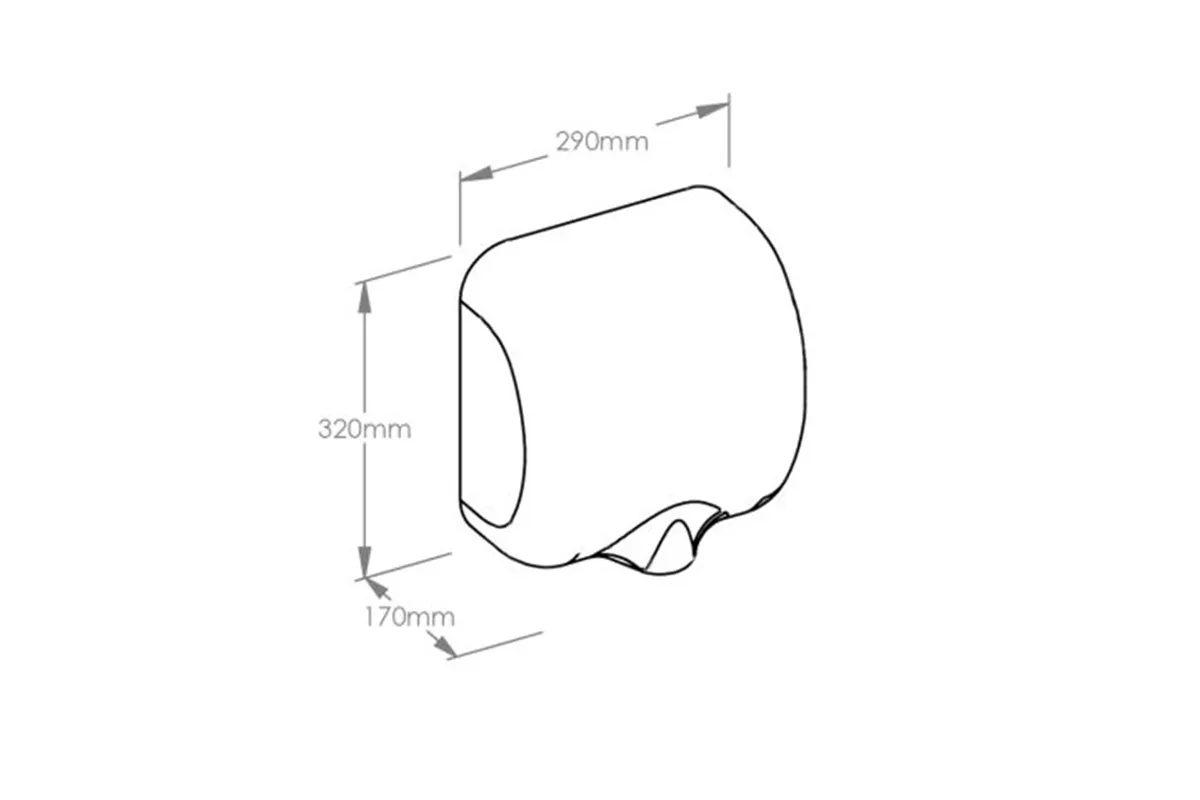 Suszarka do rąk MERIDA TURBO JET, czarna
 Merida EIC152