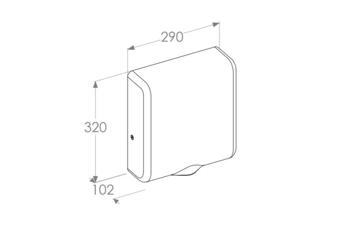 Suszarka do rąk MERIDA TURBO JET SLIM, czarna
 Merida EIC159