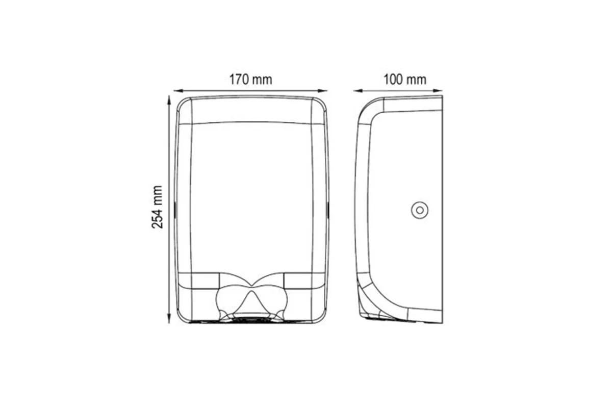 Suszarka do rąk MERIDA TURBO JET SLIM MINI BLACK LINE, czarna
 Merida EIC110