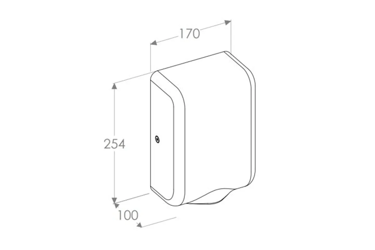 Suszarka do rąk MERIDA TURBO JET SLIM MINI, czarna
 Merida EIC160