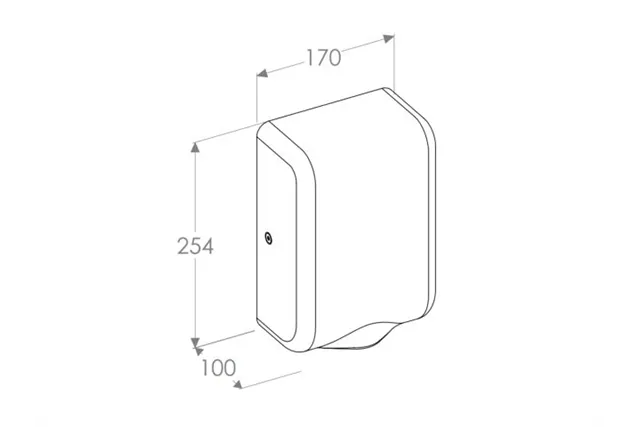 Suszarka do rąk MERIDA TURBO JET SLIM MINI, czarna
 Merida EIC160