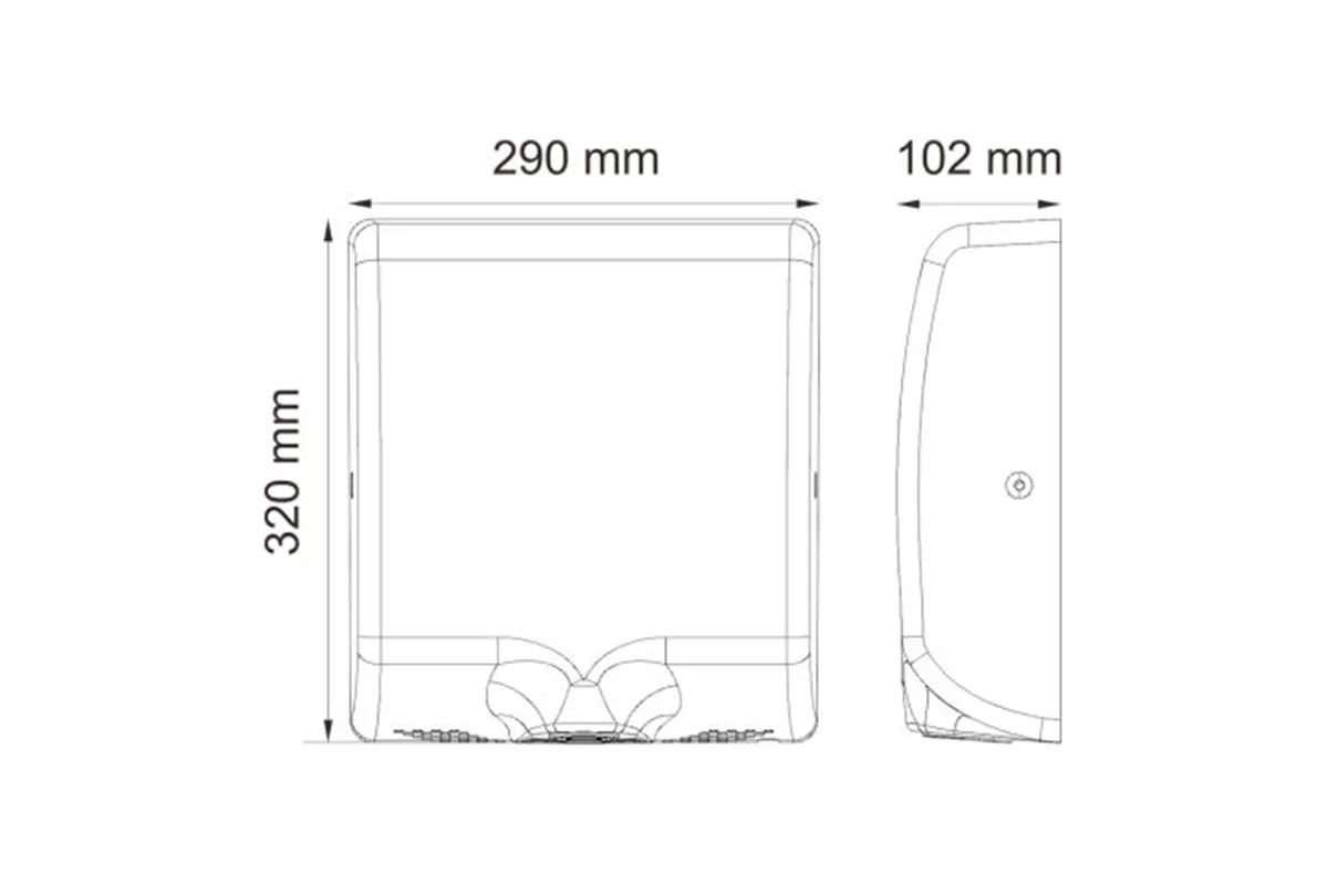 Suszarka do rąk MERIDA TURBO JET SLIM WHITE LINE, biała
 Merida EIB109