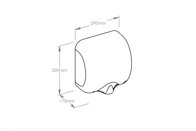 Suszarka do rąk MERIDA TURBO JET WHITE LINE, biała
 Merida EIB112