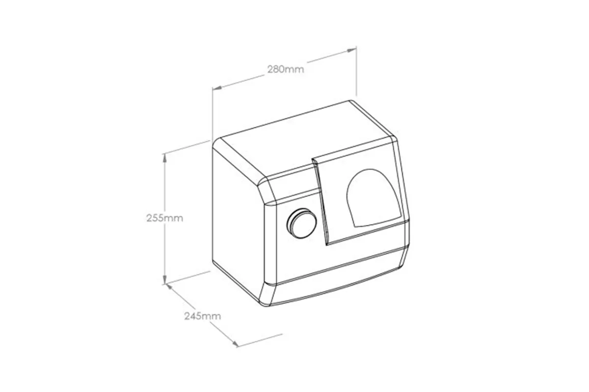 Suszarka do włosów MERIDA BASENOWA, stal polerowana
 Merida EIP585