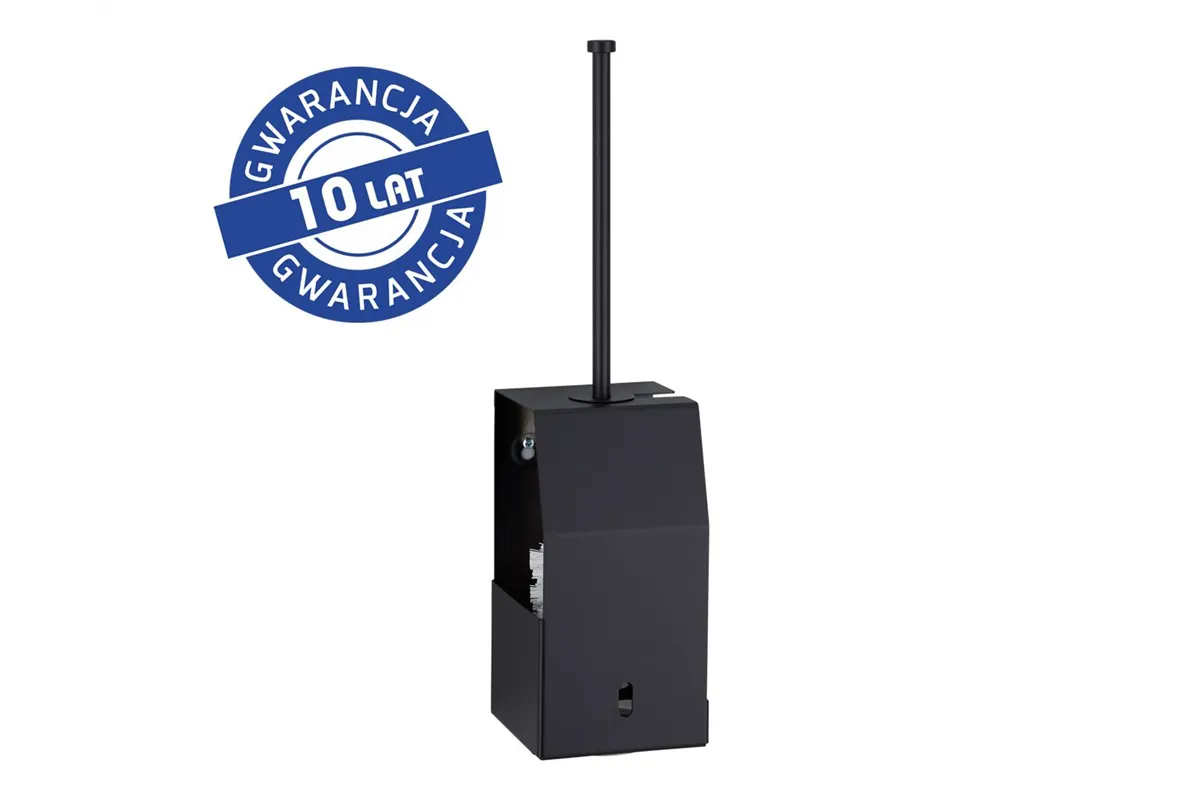 Szczotka do WC z uchwytem, mocowana do ściany MERIDA STELLA BLACK LINE, czarna Merida GSC350