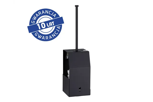 Szczotka do WC z uchwytem, mocowana do ściany MERIDA STELLA BLACK LINE, czarna Merida GSC350