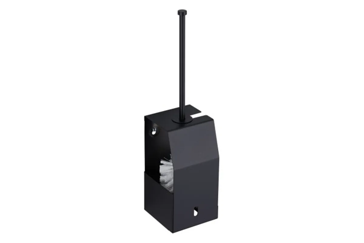 Szczotka do WC z uchwytem, mocowana do ściany MERIDA STELLA BLACK LINE, czarna Merida GSC350
