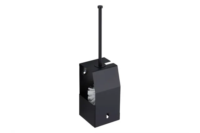 Szczotka do WC z uchwytem, mocowana do ściany MERIDA STELLA BLACK LINE, czarna Merida GSC350