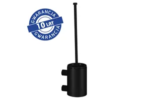 Szczotka do WC z uchwytem mocowanym do ściany, tuba krótka, MERIDA STELLA BLACK LINE, czarna
 Merida GSC351