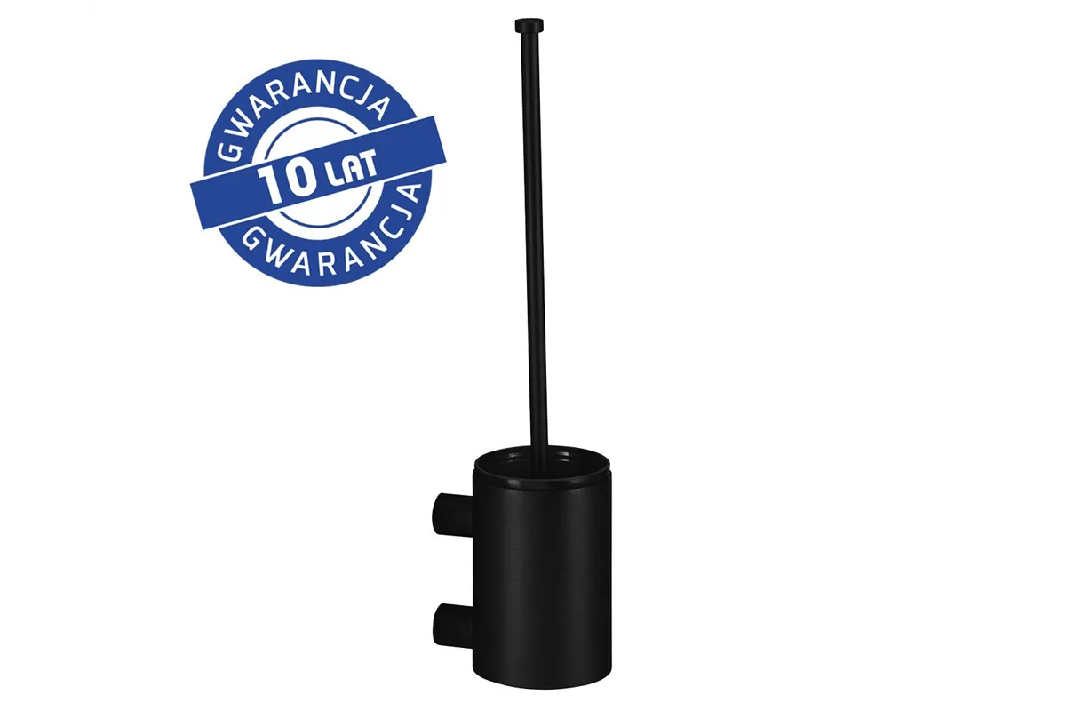 Szczotka do WC z uchwytem mocowanym do ściany, tuba krótka, MERIDA STELLA BLACK LINE, czarna
 Merida GSC351