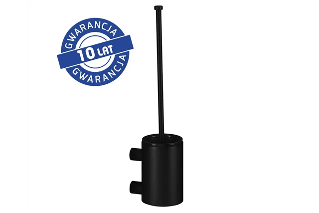 Szczotka do WC z uchwytem mocowanym do ściany, tuba krótka, MERIDA STELLA BLACK LINE, czarna
 Merida GSC351