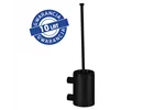 Szczotka do WC z uchwytem mocowanym do ściany, tuba krótka, MERIDA STELLA BLACK LINE, czarna
 Merida GSC351
