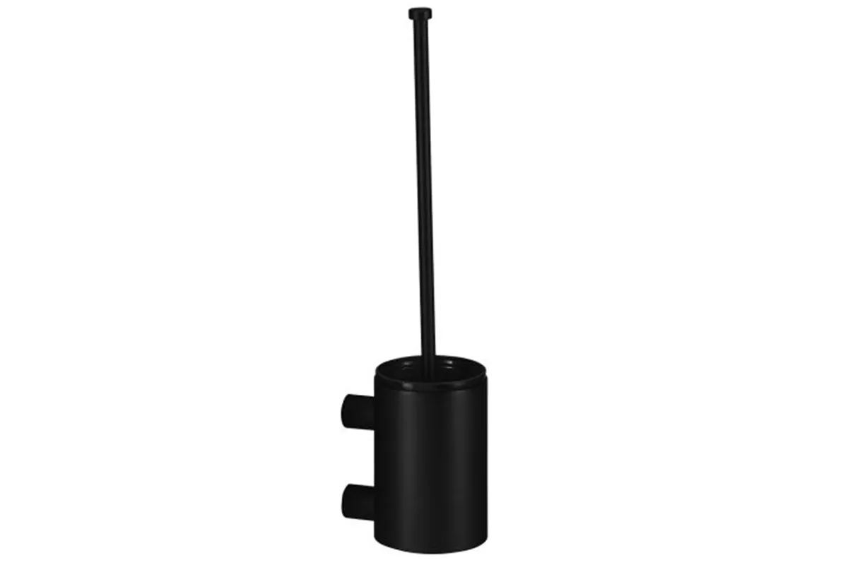Szczotka do WC z uchwytem mocowanym do ściany, tuba krótka, MERIDA STELLA BLACK LINE, czarna
 Merida GSC351