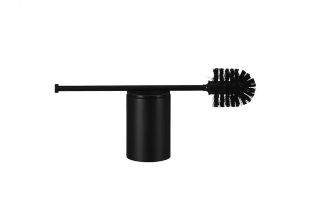 Szczotka do WC z uchwytem mocowanym do ściany, tuba krótka, MERIDA STELLA BLACK LINE, czarna
 Merida GSC351