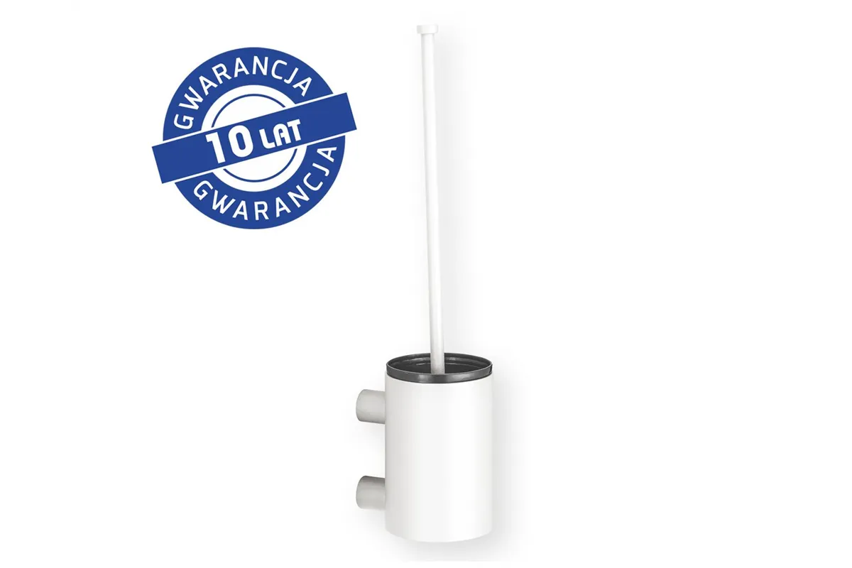Szczotka do WC z uchwytem mocowanym do ściany, tuba krótka, MERIDA STELLA WHITE LINE, biały
 Merida GSB351