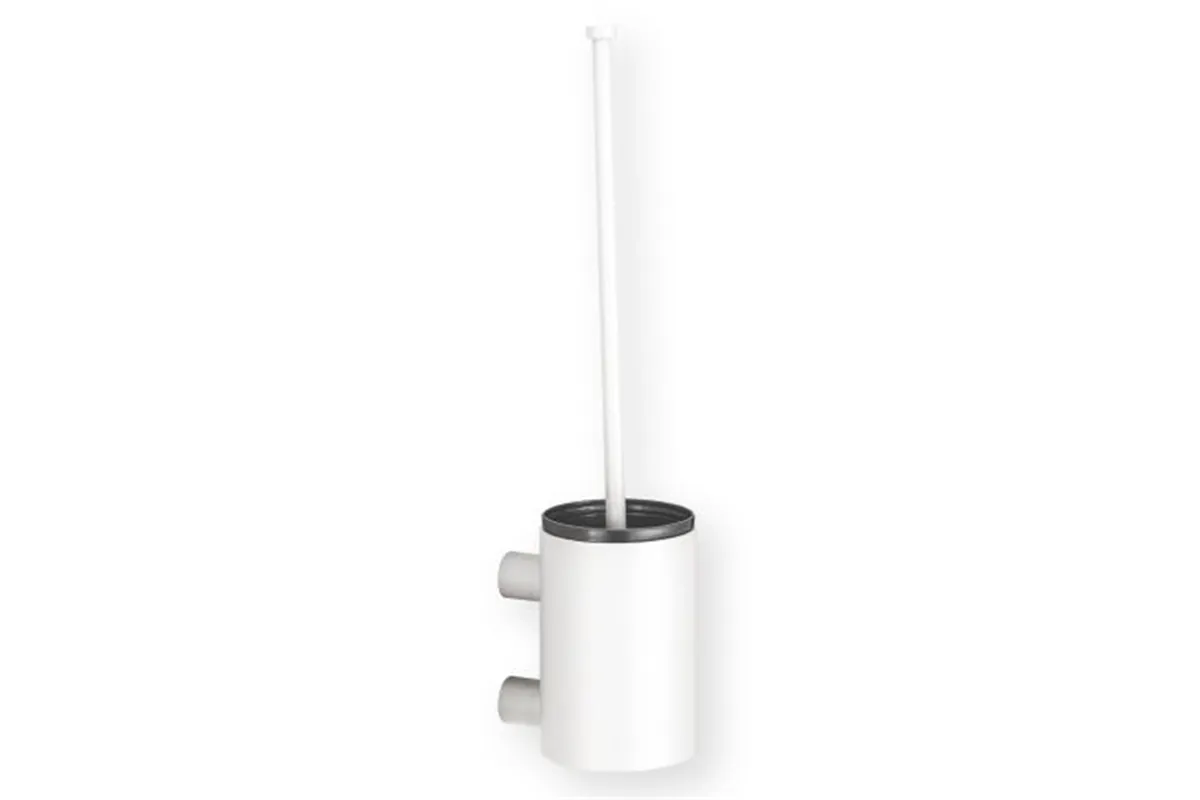 Szczotka do WC z uchwytem mocowanym do ściany, tuba krótka, MERIDA STELLA WHITE LINE, biały
 Merida GSB351