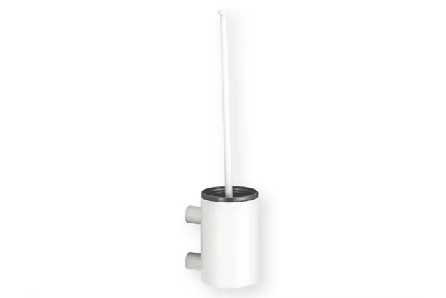 Szczotka do WC z uchwytem mocowanym do ściany, tuba krótka, MERIDA STELLA WHITE LINE, biały
 Merida GSB351