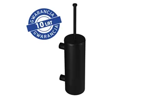 Szczotka do WC z uchwytem mocowanym do ściany, tuba z przykrywką, MERIDA STELLA BLACK LINE, czarna
 Merida GSC352