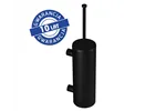 Szczotka do WC z uchwytem mocowanym do ściany, tuba z przykrywką, MERIDA STELLA BLACK LINE, czarna
 Merida GSC352