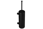 Szczotka do WC z uchwytem mocowanym do ściany, tuba z przykrywką, MERIDA STELLA BLACK LINE, czarna
 Merida GSC352
