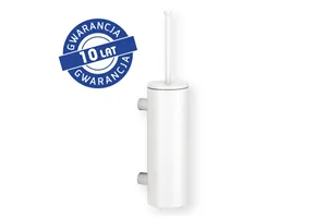 Szczotka do WC z uchwytem mocowanym do ściany, tuba z przykrywką, MERIDA STELLA WHITE LINE, biała
 Merida GSB352