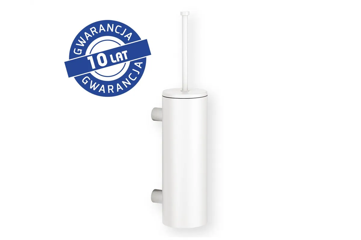 Szczotka do WC z uchwytem mocowanym do ściany, tuba z przykrywką, MERIDA STELLA WHITE LINE, biała
 Merida GSB352