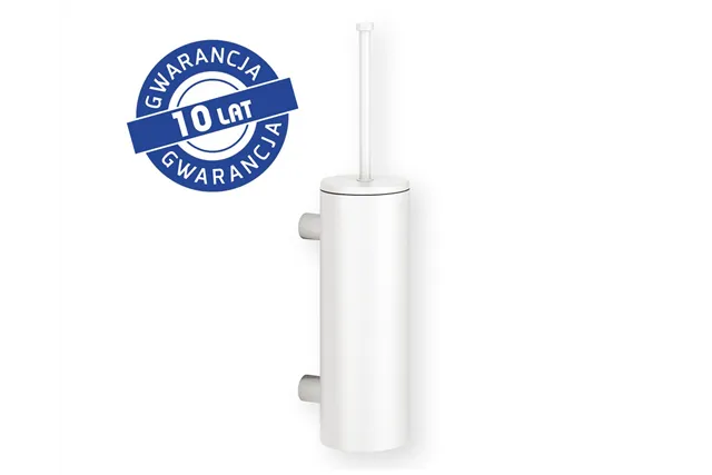 Szczotka do WC z uchwytem mocowanym do ściany, tuba z przykrywką, MERIDA STELLA WHITE LINE, biała
 Merida GSB352