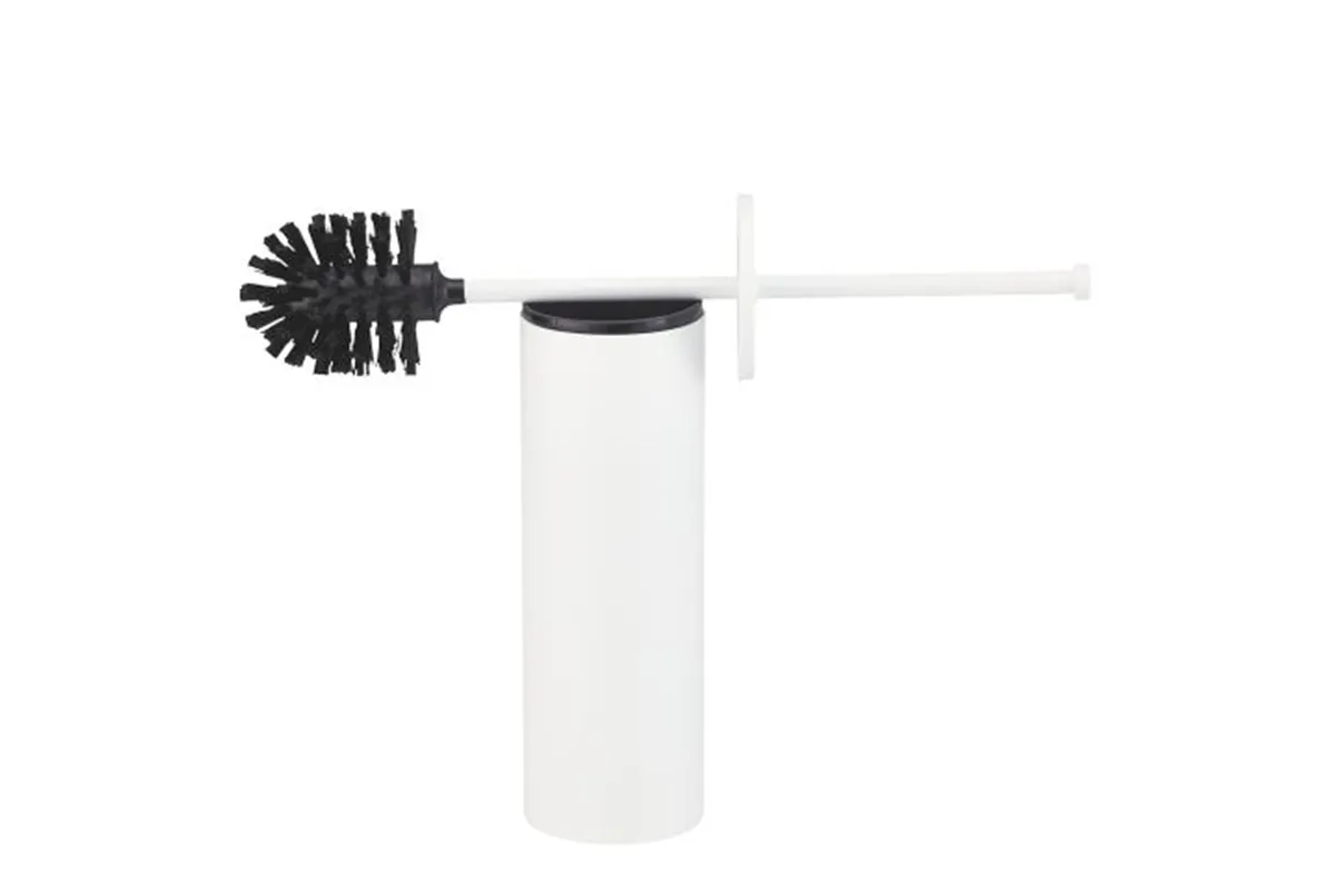 Szczotka do WC z uchwytem mocowanym do ściany, tuba z przykrywką, MERIDA STELLA WHITE LINE, biała
 Merida GSB352