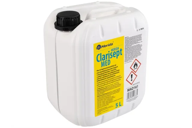 Płyn dezynfekcyjny MERIDA CLARISEPT MED do higienicznej dezynfekcji rąk oraz powierzchni, kanister 5 l
 Merida MAD161