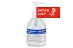 Płyn dezynfekcyjny o zapachu róży MERIDA POLANA LUX DDR+ LIQUID do higienicznej dezynfekcji rąk, butelka 300 ml z pompką
 MAD96