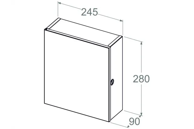 Podszafkowy pojemnik na ręczniki składane MERIDA STELLA SLIM MAXI, stal matowa
 Merida ASM110