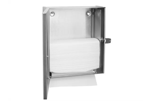 Podszafkowy pojemnik na ręczniki składane MERIDA STELLA SLIM MAXI, stal matowa
 Merida ASM110