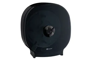 Pojemnik na cztery rolki papieru toaletowego bez gilzy MERIDA ONE, tworzywo ABS, czarny
 Merida BEC302